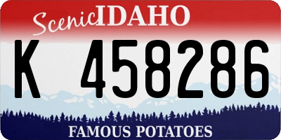 ID license plate K458286