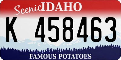 ID license plate K458463