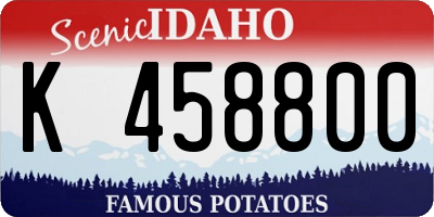 ID license plate K458800