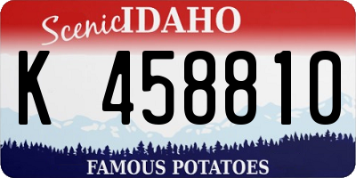 ID license plate K458810