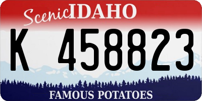 ID license plate K458823