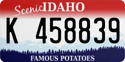 ID license plate K458839