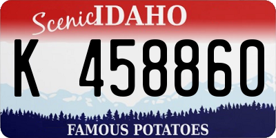 ID license plate K458860