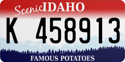 ID license plate K458913