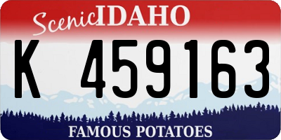 ID license plate K459163