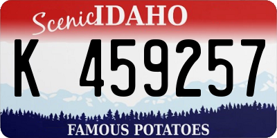 ID license plate K459257