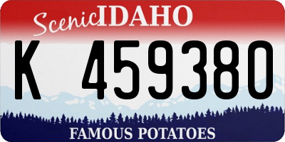 ID license plate K459380