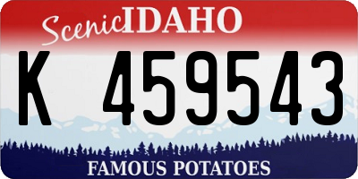 ID license plate K459543