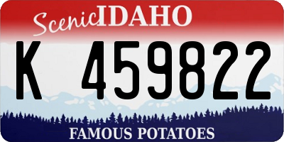 ID license plate K459822