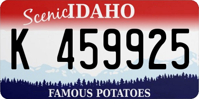 ID license plate K459925