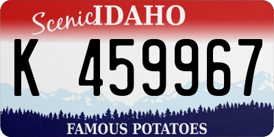 ID license plate K459967