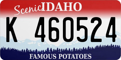 ID license plate K460524