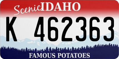 ID license plate K462363
