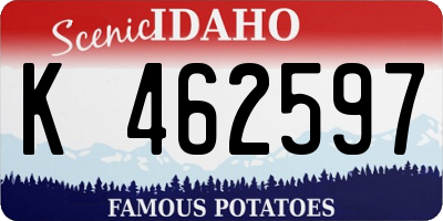 ID license plate K462597