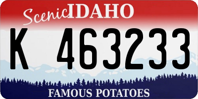 ID license plate K463233