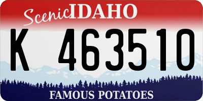 ID license plate K463510
