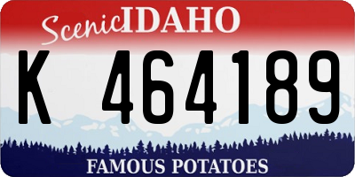 ID license plate K464189