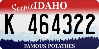 ID license plate K464322