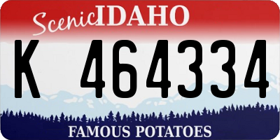 ID license plate K464334