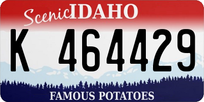 ID license plate K464429