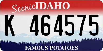 ID license plate K464575