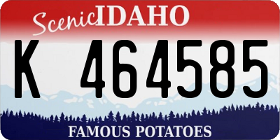 ID license plate K464585
