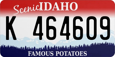 ID license plate K464609