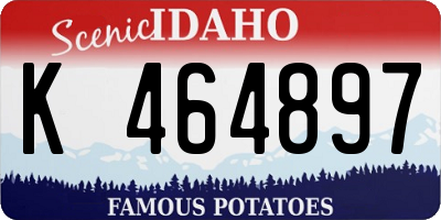 ID license plate K464897