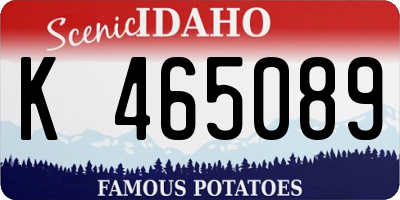 ID license plate K465089