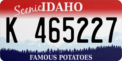 ID license plate K465227