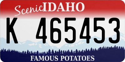ID license plate K465453