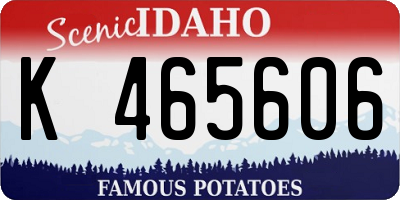 ID license plate K465606