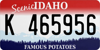 ID license plate K465956