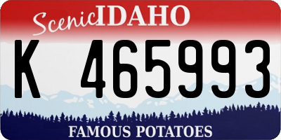 ID license plate K465993