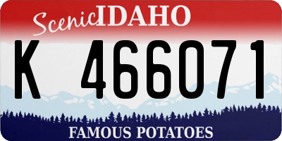ID license plate K466071
