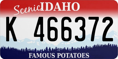 ID license plate K466372