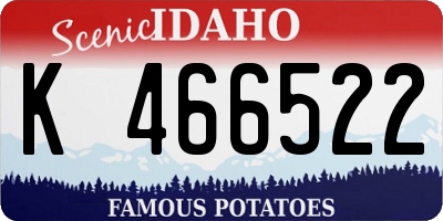 ID license plate K466522