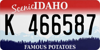 ID license plate K466587