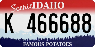 ID license plate K466688