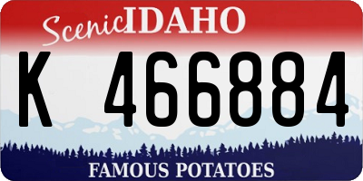 ID license plate K466884