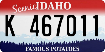 ID license plate K467011