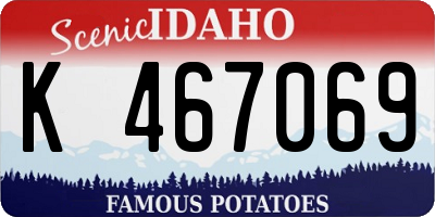 ID license plate K467069