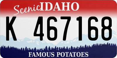ID license plate K467168
