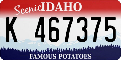 ID license plate K467375