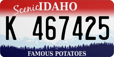 ID license plate K467425