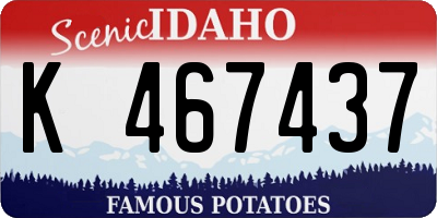 ID license plate K467437