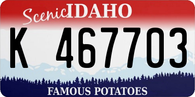 ID license plate K467703