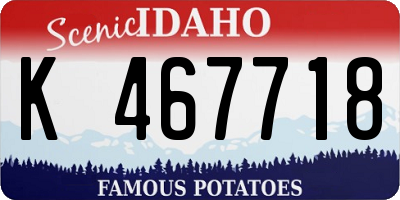 ID license plate K467718
