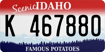 ID license plate K467880