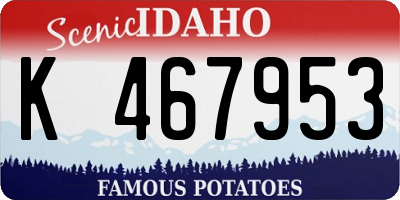 ID license plate K467953
